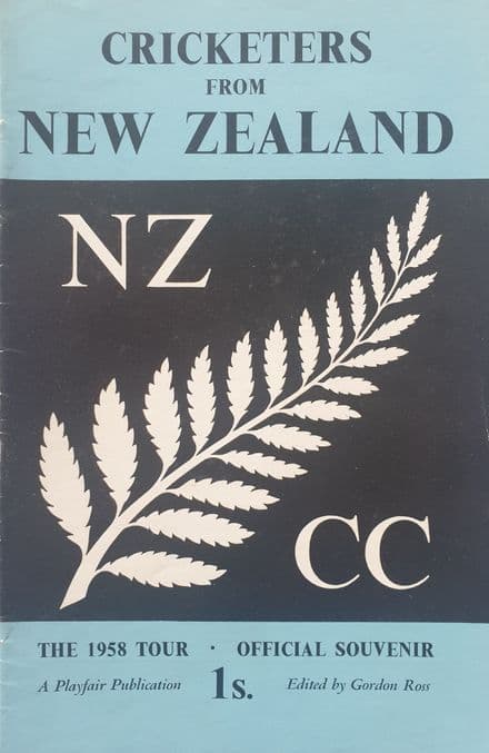 Cricketers from New Zealand (The 1958 Tour) ed by Gordon Ross GOOD COPY