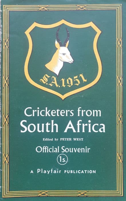 Cricketers from South Africa (The 1951 Tour) ed by Peter West