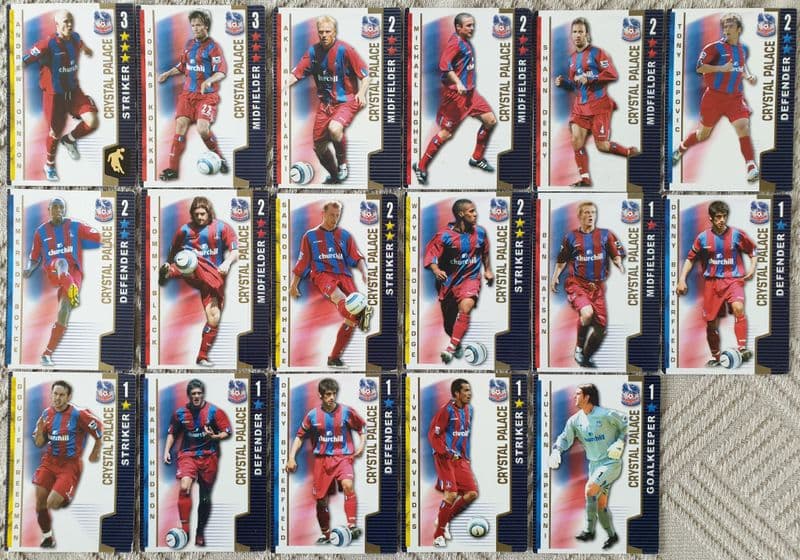 Crystal Palace, 16 Cards (2004-05)