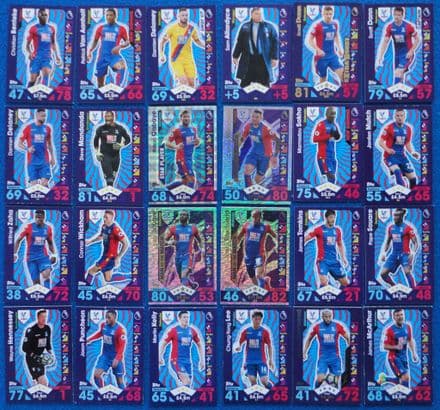 Crystal Palace, Match Attax Cards x 24 (2016-17)
