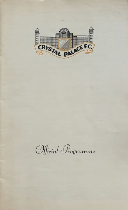 Crystal Palace v Charlton, Div 2 (1969, Jan 8th) & FLR