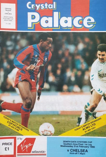Crystal Palace v Chelsea, ZDS Cup (1990, Feb 21st)