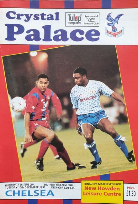 Crystal Palace v Chelsea, ZDS Cup (1991, Dec 10th)