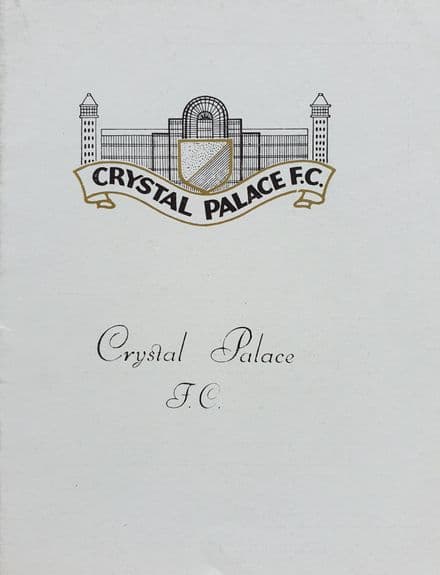 Crystal Palace v Derby, Div 2 (1964, Aug 22nd)