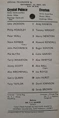 Crystal Palace v Everton, Div 1 (1971, May 1st)