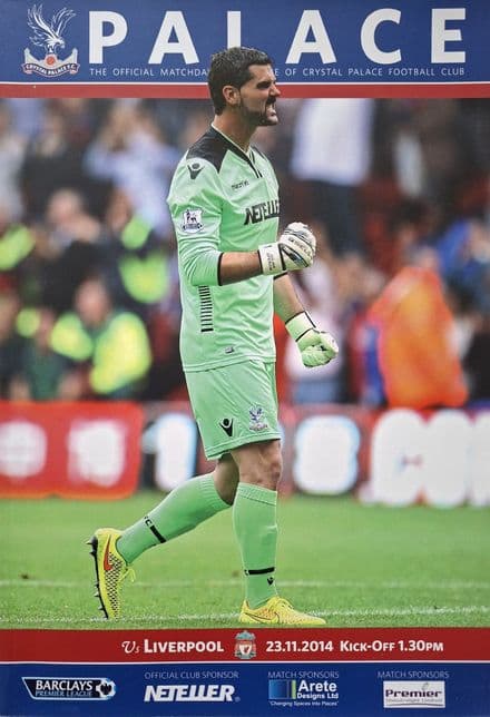 Crystal Palace v Liverpool, Prem (2014, Nov 23rd)