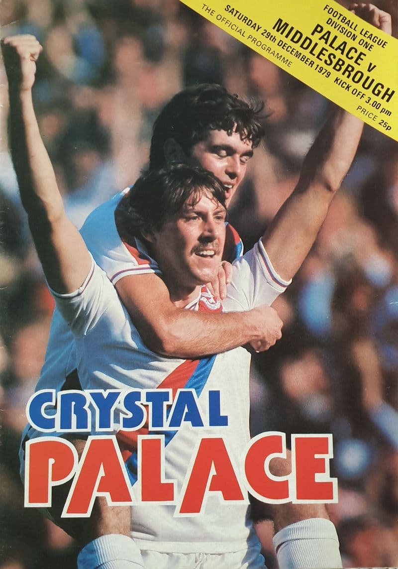 Crystal Palace v Middlesbrough, Div 1 (1979, Dec 29th)