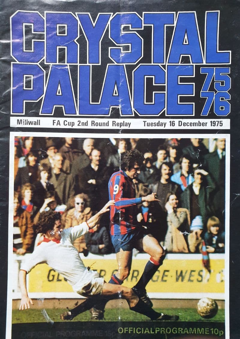 Crystal Palace v Millwall, FA Cup 2nd Rnd Rep (1975, Dec 16th)