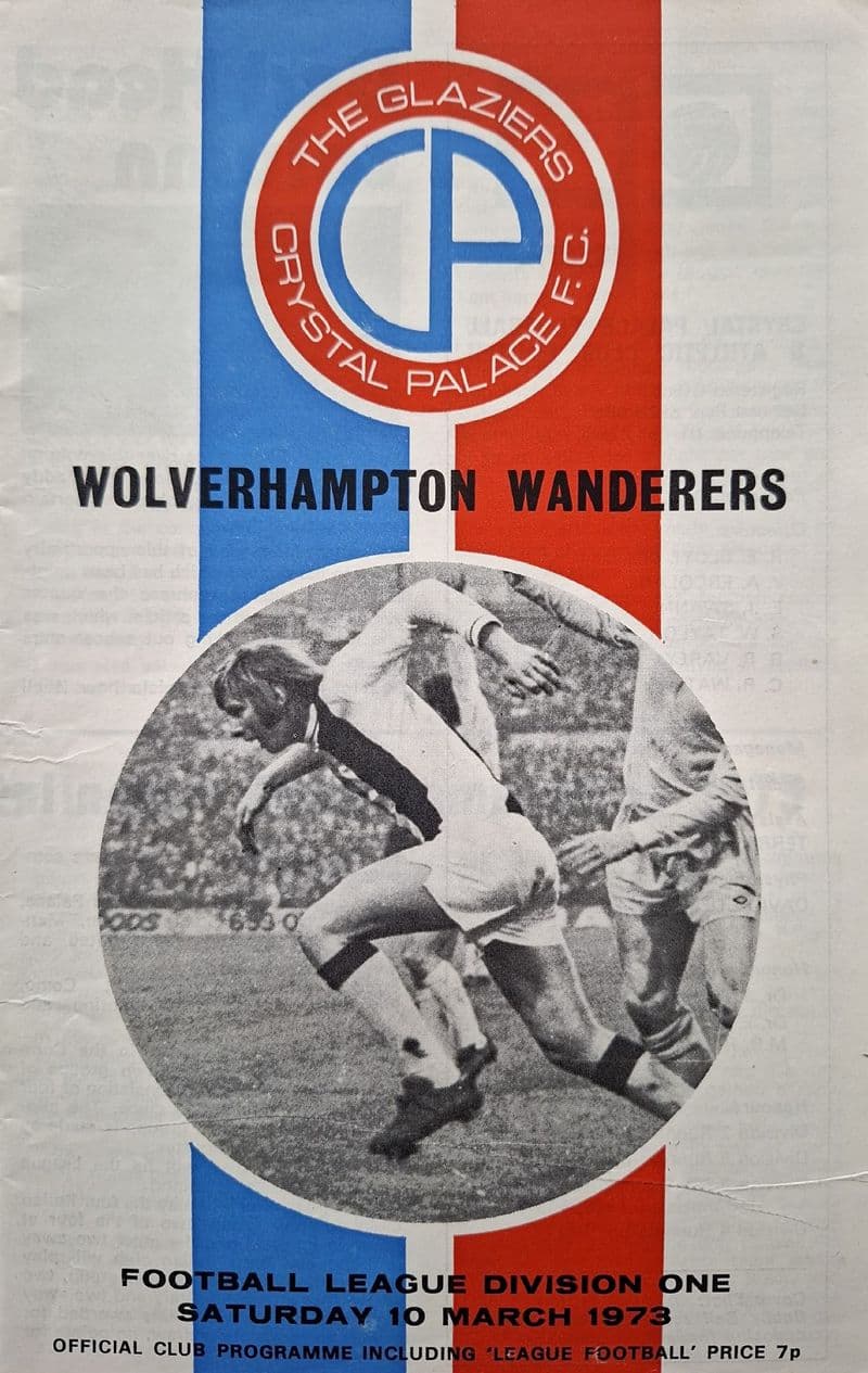 Crystal Palace v Wolves, Div 1 (1973, Mar 10th)