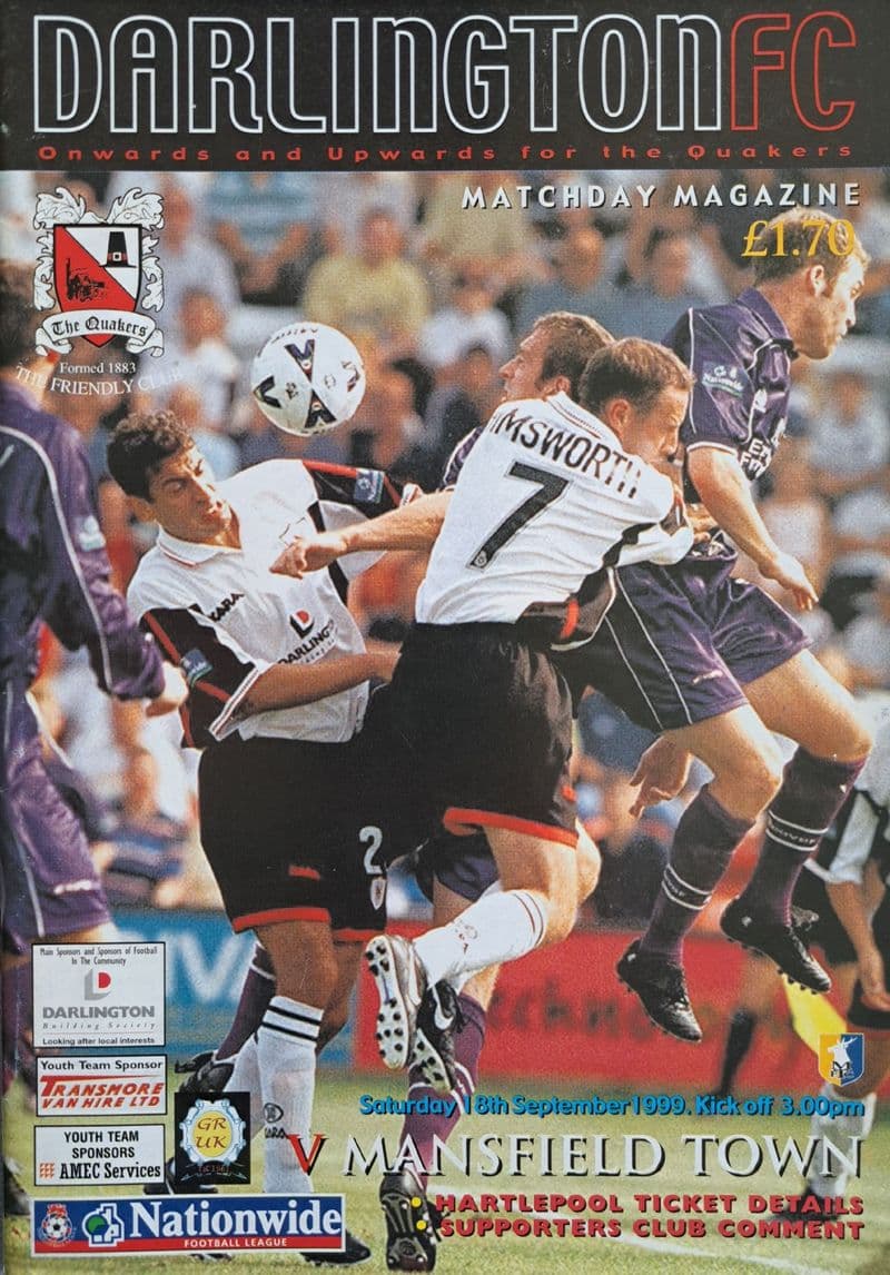 Darlington v Mansfield, Div 3 (1999, Sep 18th)