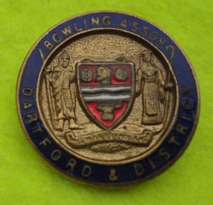 Dartford & District Bowling Association Enamel Pin Badge