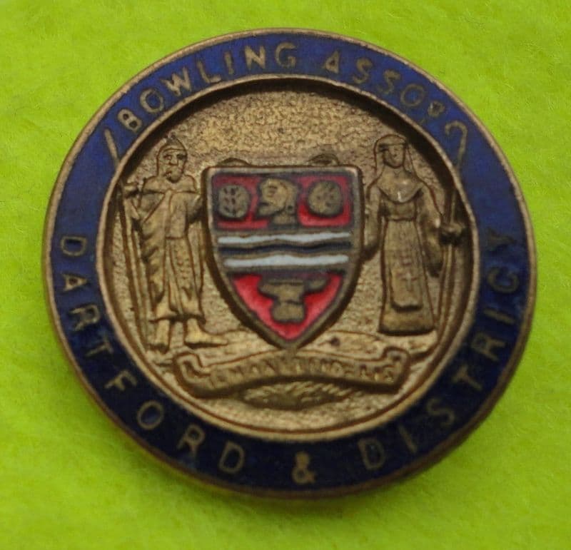 Dartford & District Bowling Association Enamel Pin Badge