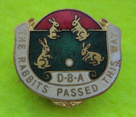 DBA Rabbits Tour (HW Miller) Enamel Pin Badge