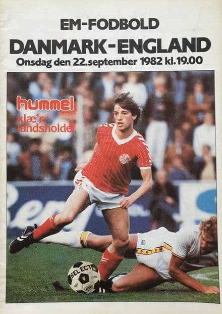 Denmark v England, Euro Qualifier (1982, Sept 22nd)