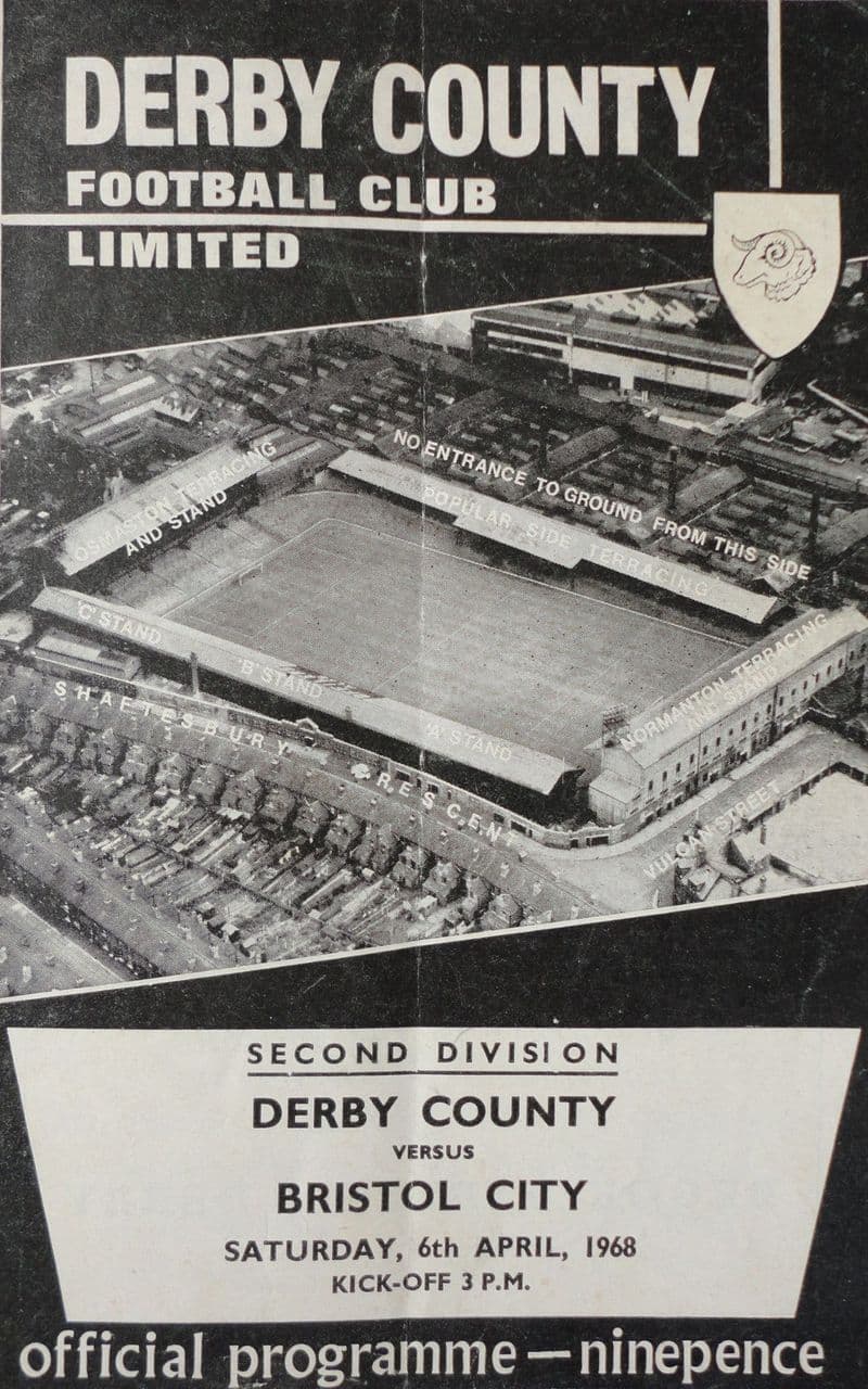 Derby County v Bristol City, Div 2 (1968, April 6th)