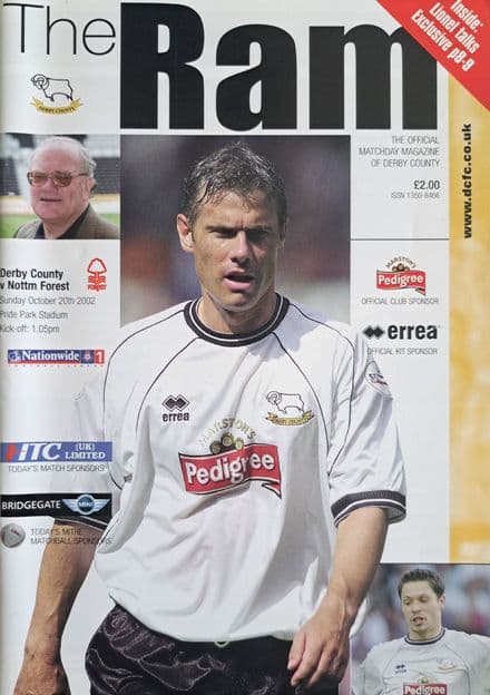 Derby County v Nottm Forest, Div 1 (2002, Oct 20th)