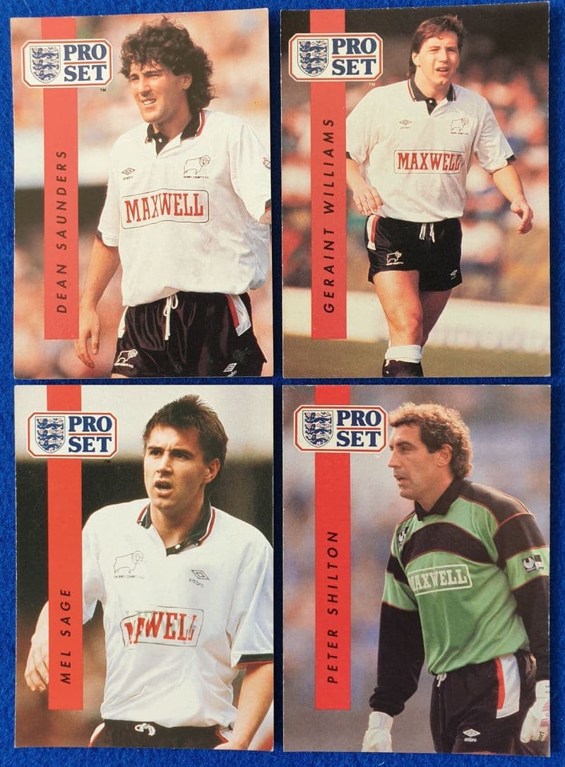 Derby County x4 (Pro Set 1990-91)