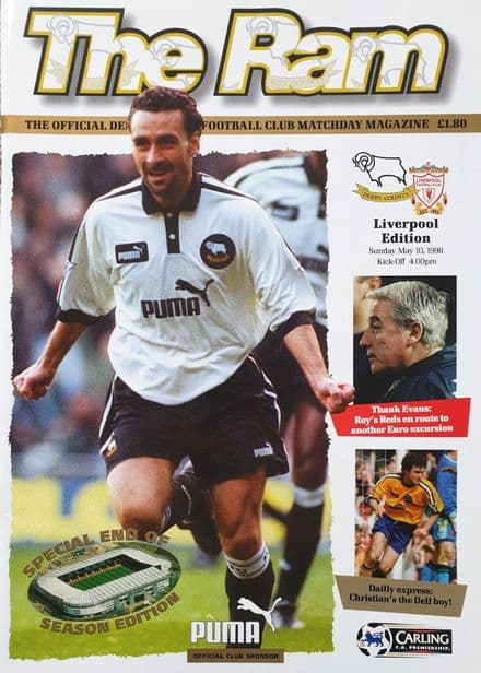 Derby v Liverpool, Prem (1998, May 10th)