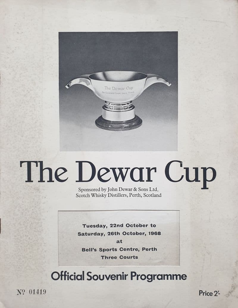 Dewar Cup Programme (1968 Perth)