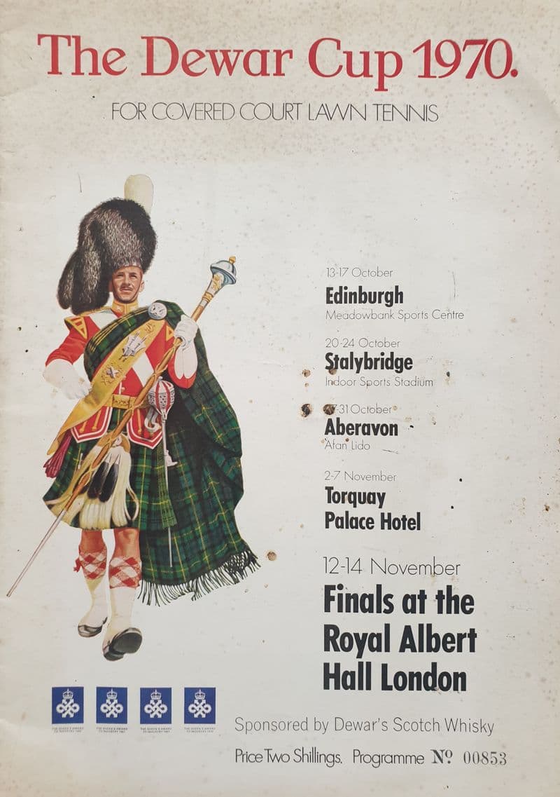 Dewar Cup Programme (1970 Edinburgh)
