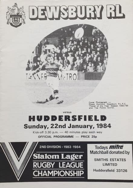 Dewsbury v Huddersfield (1984, Jan 22nd)