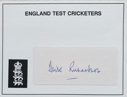 Dick Richardson Autograph