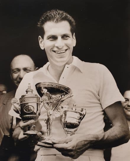 Dick Savitt Press Photo (Wimbledon 1951, Jul 6th)