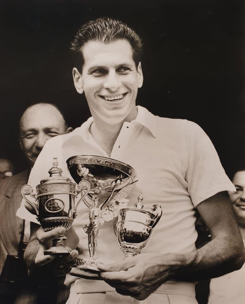 Dick Savitt Press Photo (Wimbledon 1951, Jul 6th)