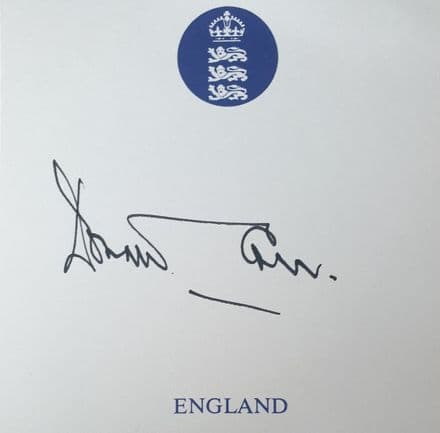 Donald Carr Autograph