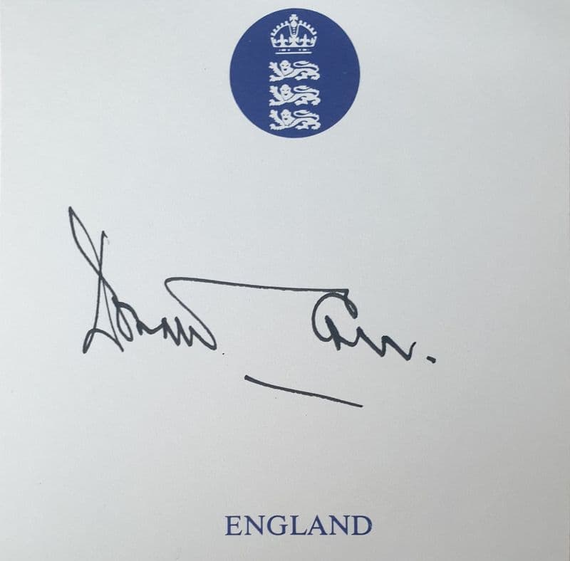 Donald Carr Autograph