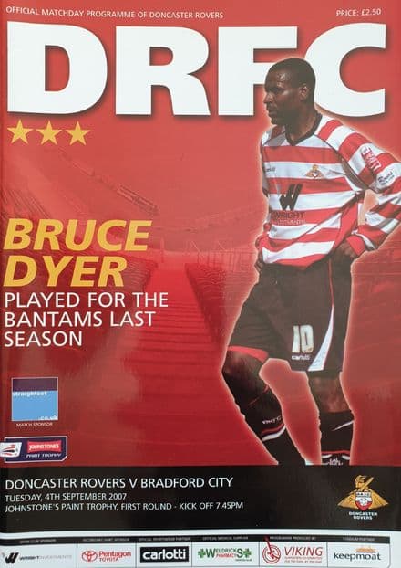 Doncaster v Bradford, Johnstone's Paint Trophy (2007, Sep 4th)