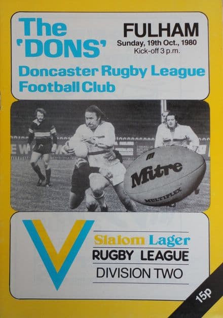 Doncaster v Fulham (1980, October 19th)