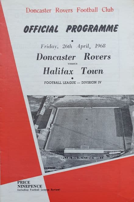 Doncaster v Halifax, Div 4 (1968, Apr 26th)