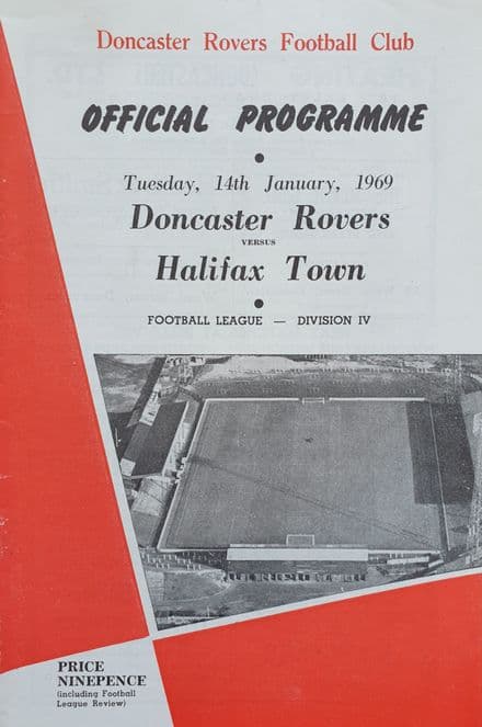 Doncaster v Halifax, Div 4 (1969, Jan 14th)