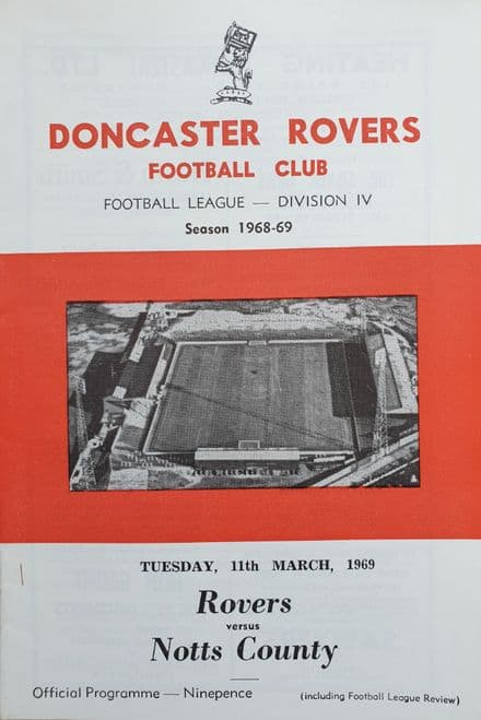 Doncaster v Notts County, Div 4 (1969, Mar 11th)