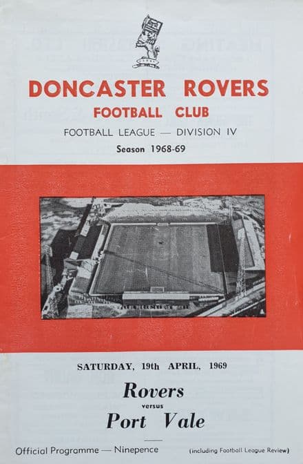 Doncaster v Port Vale, Div 4 (1969, Apr 19th)