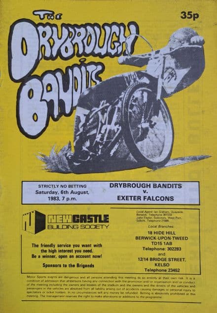 Drybrough Bandits v Exeter (1983, Aug 6th)