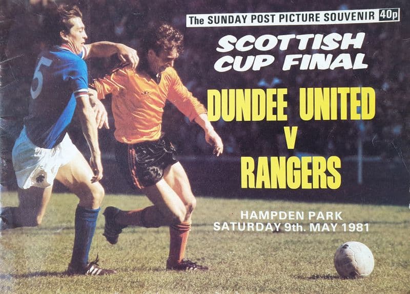Dundee Utd v Rangers, Scottish Cup F Souvenir (1981, May 9th)