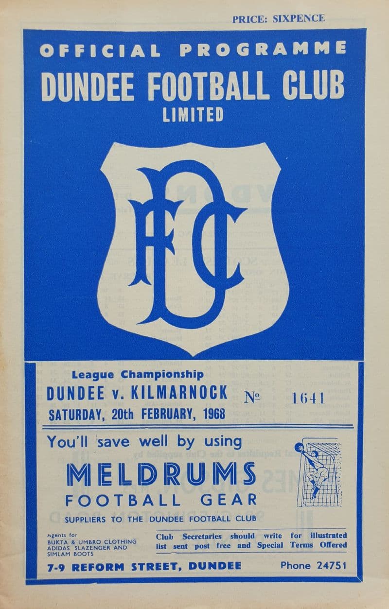 Dundee v Kilmarnock (1968, Feb 20th)