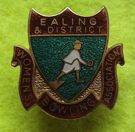 Ealing & District Women's Bowling Association Enamel Pin Badge