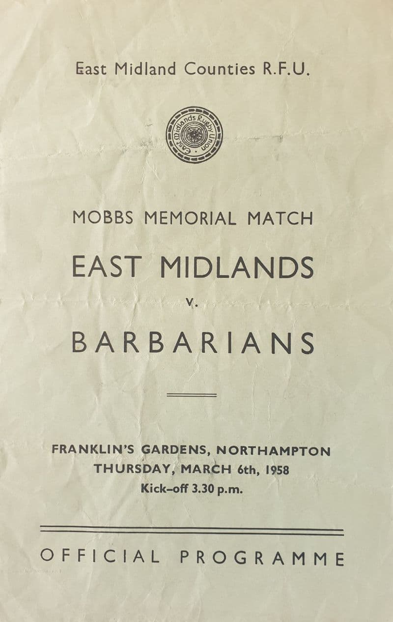 East Midlands v Barbarians (1958, Mar 6th)