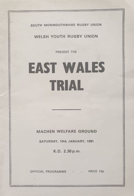 East Wales Trial (1981, Jan 10th)