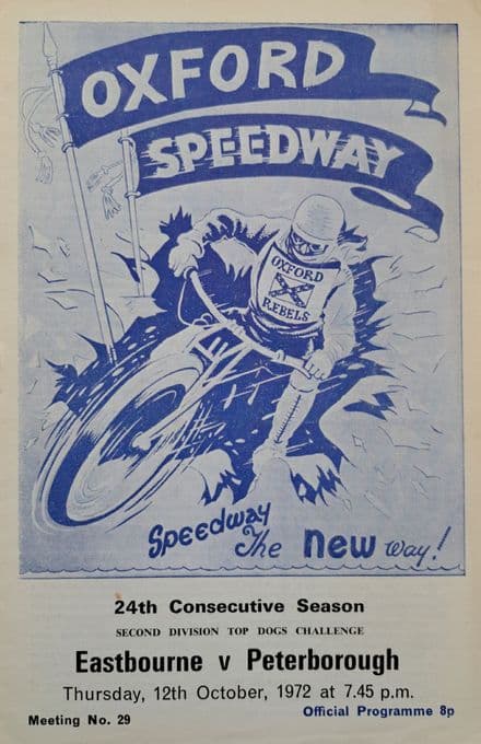 Eastbourne v Peterborough (1972, Oct 12th)