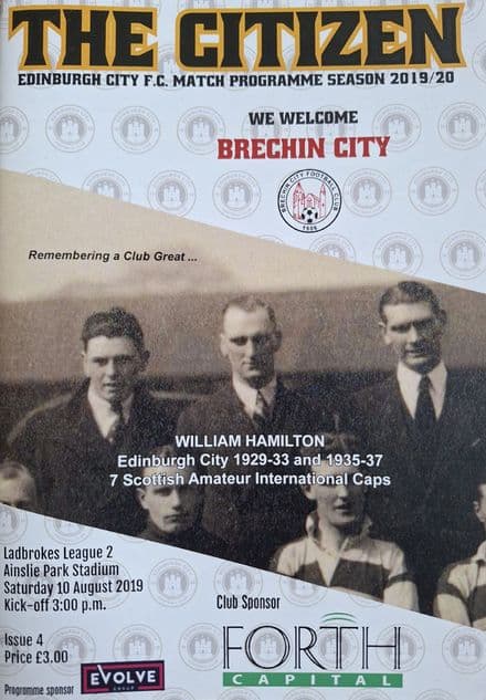 Edinburgh City v Brechin City (2019, Aug 10th)