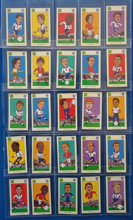 England BP World Cup Cards & Book (1998, 25 of 25)