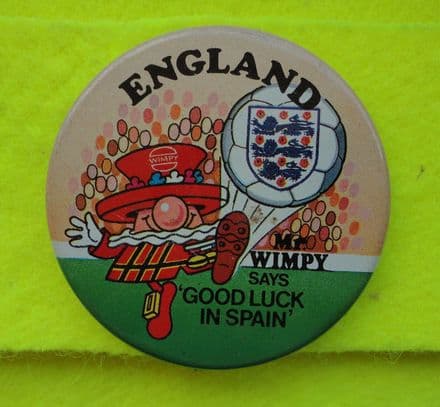England Mr Wimpy World Cup Badge