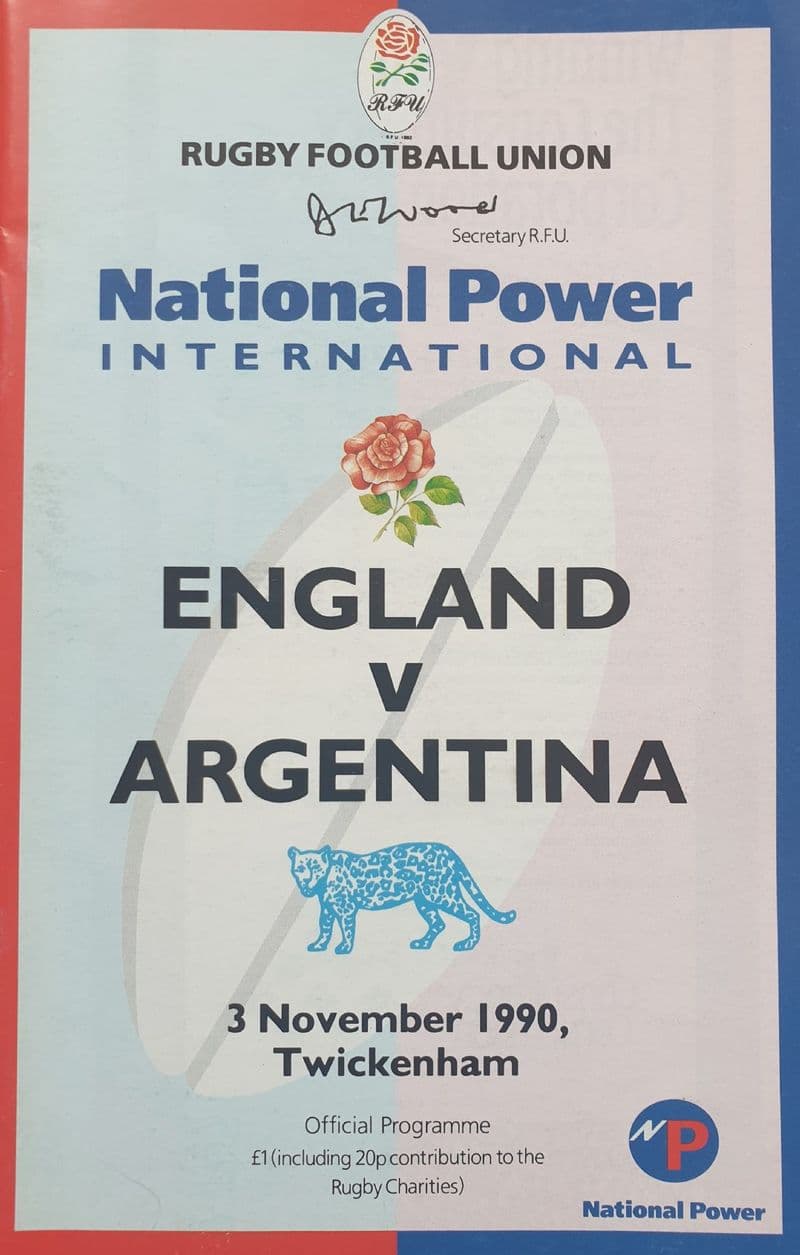 England v Argentina (1990, Nov 3rd)