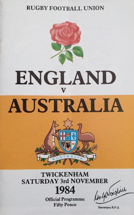 England v Australia (1984, Nov 3rd)