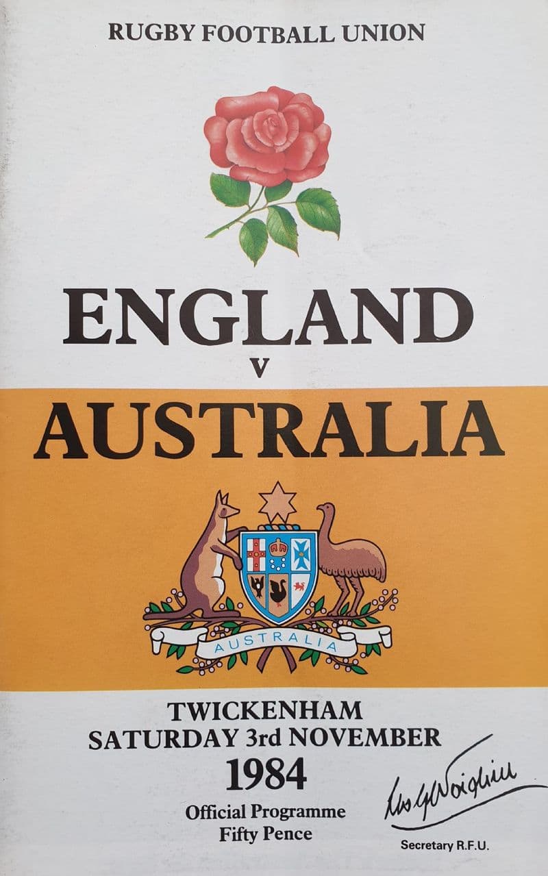 England v Australia (1984, Nov 3rd)
