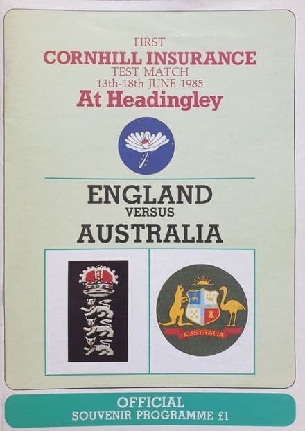 England v Australia (1985, Jun 13th-18th) 1st Test